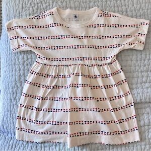 Petit Bateau Cream Dress - Size 5